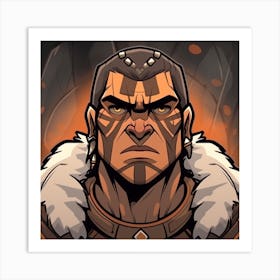 Portrait Of A Warrior Art Print