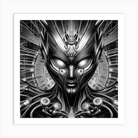 Alien Face Art Print