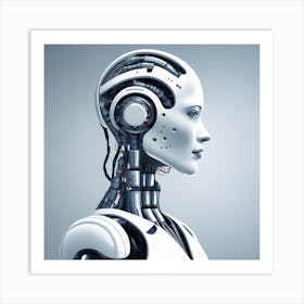 Robot Portrait 8 Art Print