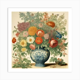 Vintage Bouquet Art Print