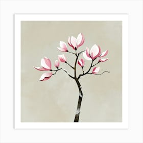 Magnolia tree Art Print