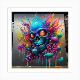 Ai Skull Art Print