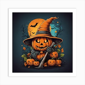 Halloween Pumpkin 5 Art Print