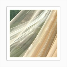 Close Up Of A Curtain Art Print