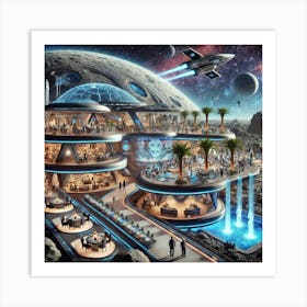 A Futuristic, Luxurious Facility Called Celestial Art Print