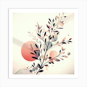 Abstract Plant Painting 5 Art Print