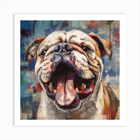 Bulldog Canvas Print Art Print