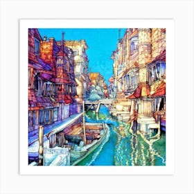 Venice Canal 1 Art Print