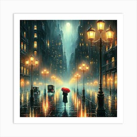 Night In The City Art Print