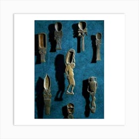 Egyptian Spoons Art Print