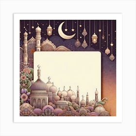 Ramadan Greeting Card 24 Art Print