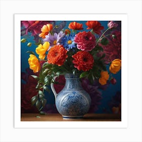 Flowers In A Vase 101 Art Print