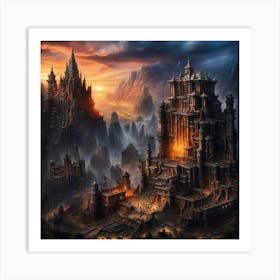 Fantasy City 2 Art Print