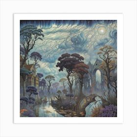 Twilight Forest Art Print