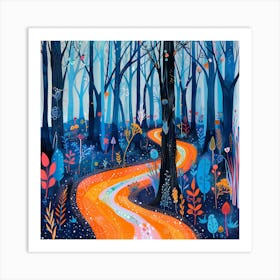 Road In The Woods Art Print