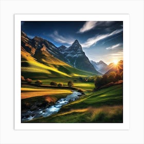 Swiss Landscape 1 Art Print