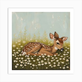 Fawn Fairycore Painting 1 Art Print