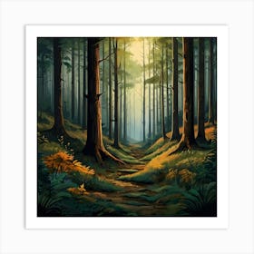 Forest Path 2 Art Print