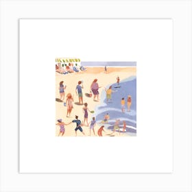 People At The Beach Art Print