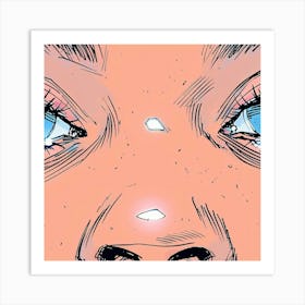 Girl With Blue Eyes 1 Art Print