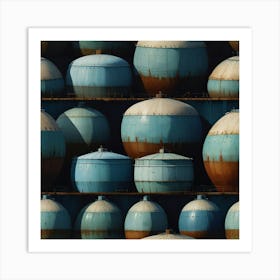 Oil Tanks Art Print