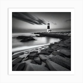 Long Exposure Lighthouse Art Print