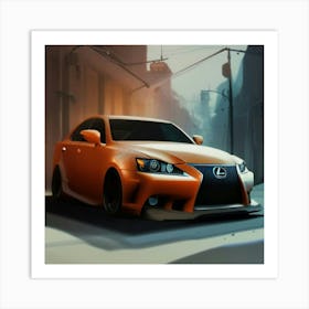 Lexus Is - Wallpaper Art Print