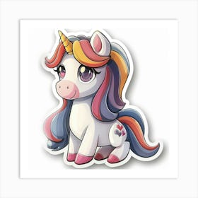 Unicorn Sticker 87 Art Print