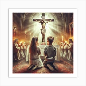 Jesus Crucifixion Art Print