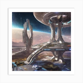 Futuristic City 94 Art Print