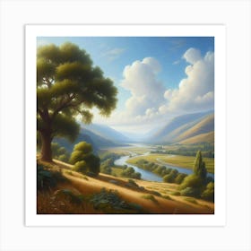 Landscape Painting 1 Art Print