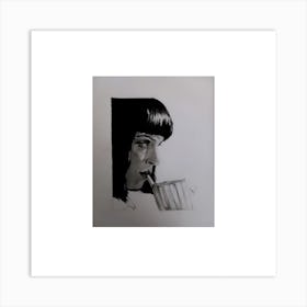 Mia Wallace-Pulpfiction Art Print