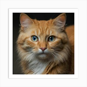 Orange Tabby Cat Art Print