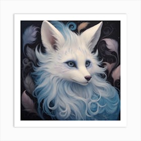 An Ethereal And Dreamlike Creature With Fur Adorned In Surreal And Dream Inspired Patterns Blurring The Line Between Reality And The (2) Art Print