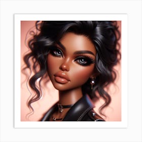 Sexy Black Doll Art Print