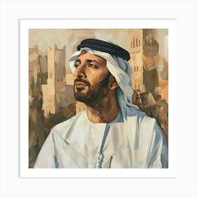 Uae Arab Man Art Print