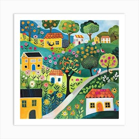 Kids Travel Illustration Uruguay 3 Art Print