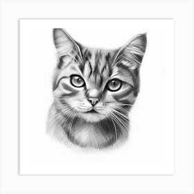 Portrait Of A Cat 3 Art Print