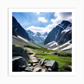 Kazakhstan Mountains Art Print