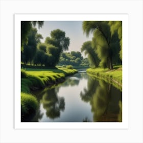 River In The Grass 2 Art Print