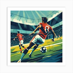 A Football Game Vector Design Illustration 1718670832 2 Art Print