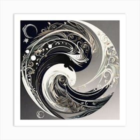 Yin Yang 42 Art Print