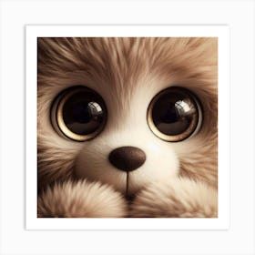 Cute Teddy Bear Art Print