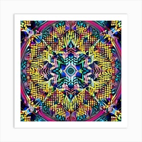 Psychedelic Mandala Art Print