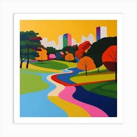 Abstract Park Collection Yoyogi Park Taipei Taiwan 4 Art Print