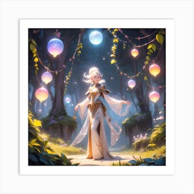 Fairy In The Forest Art Print