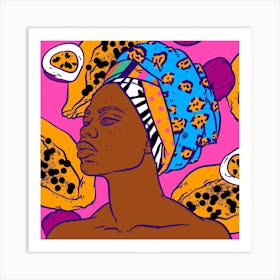 African Inspiration Square Art Print