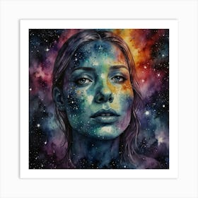 Galaxy Girl 3 Art Print