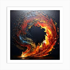 Flames Of Fire 1 Art Print