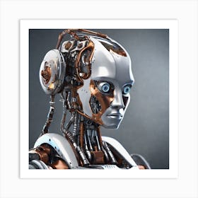 Robot Portrait Art Print